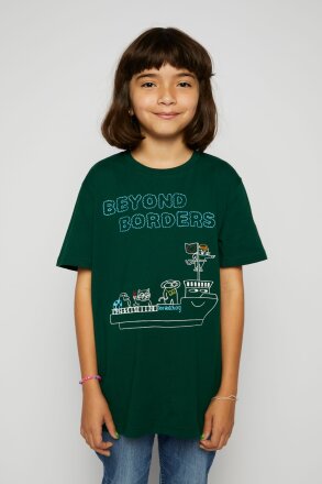 T-Shirt Kids Beyond Borders Crapulerie Bottle Green