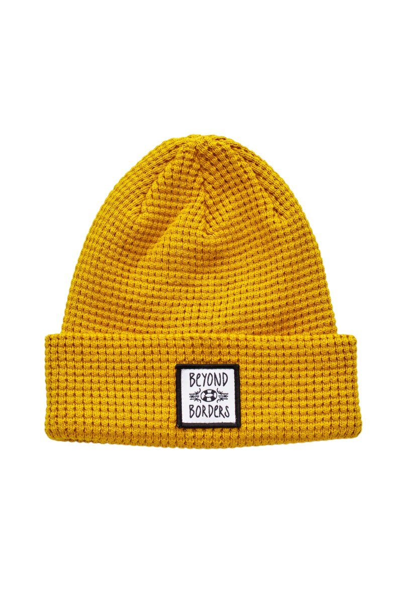 Waffle Beanie Beyond Borders Mustard