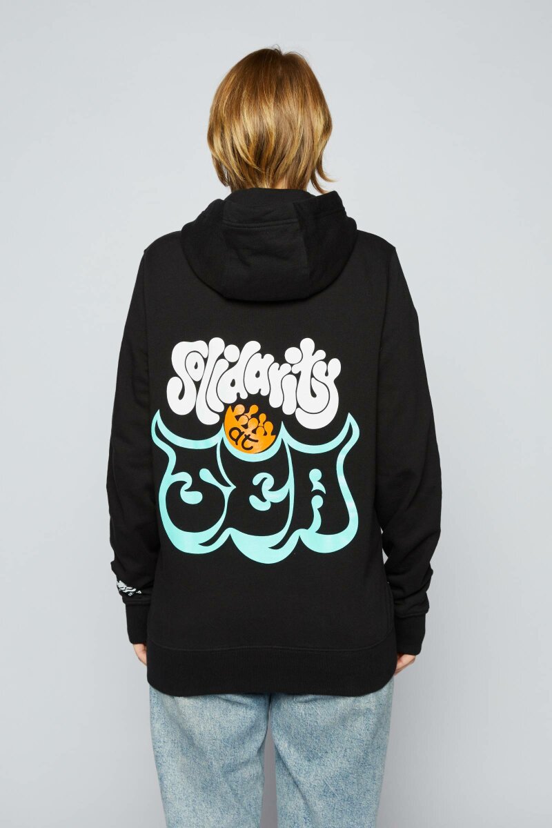 Hoodie Solidarity At Sea Unisex Black