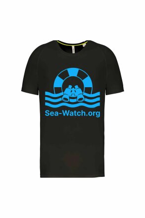 Sports T-Shirt Run For Rescue 2.0 Unisex Black