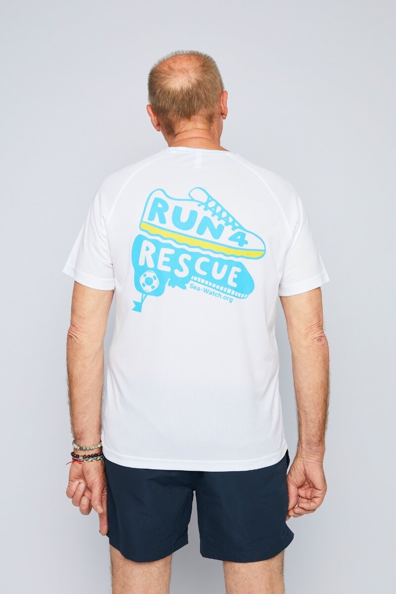 Sports T-Shirt Run For Rescue 2.0 Unisex White