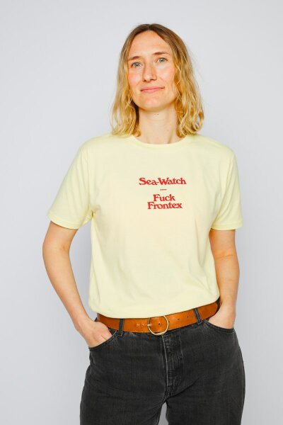 T-Shirt Fuck Frontex Jost Zeindler Unisex Pale Lemon - Sea-Watch