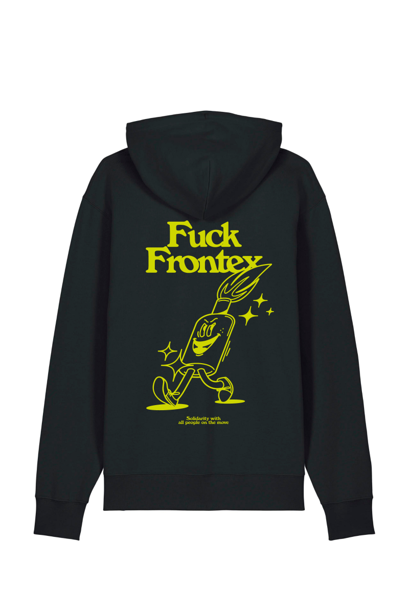 Hoodie Fuck Frontex Jost Zeindler Unisex Black