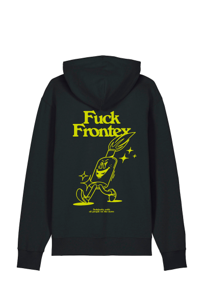 Hoodie Fuck Frontex Jost Zeindler Unisex Black - Sea-Watch e.V.
