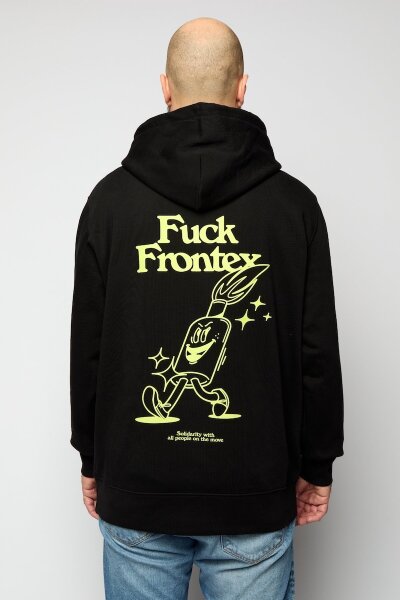 Hoodie Fuck Frontex Jost Zeindler Unisex Black - Sea-Watch e.V.