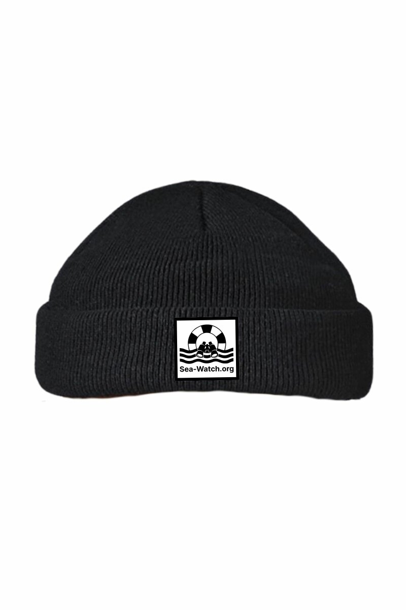 Fisherman Beanie SW Logo Black