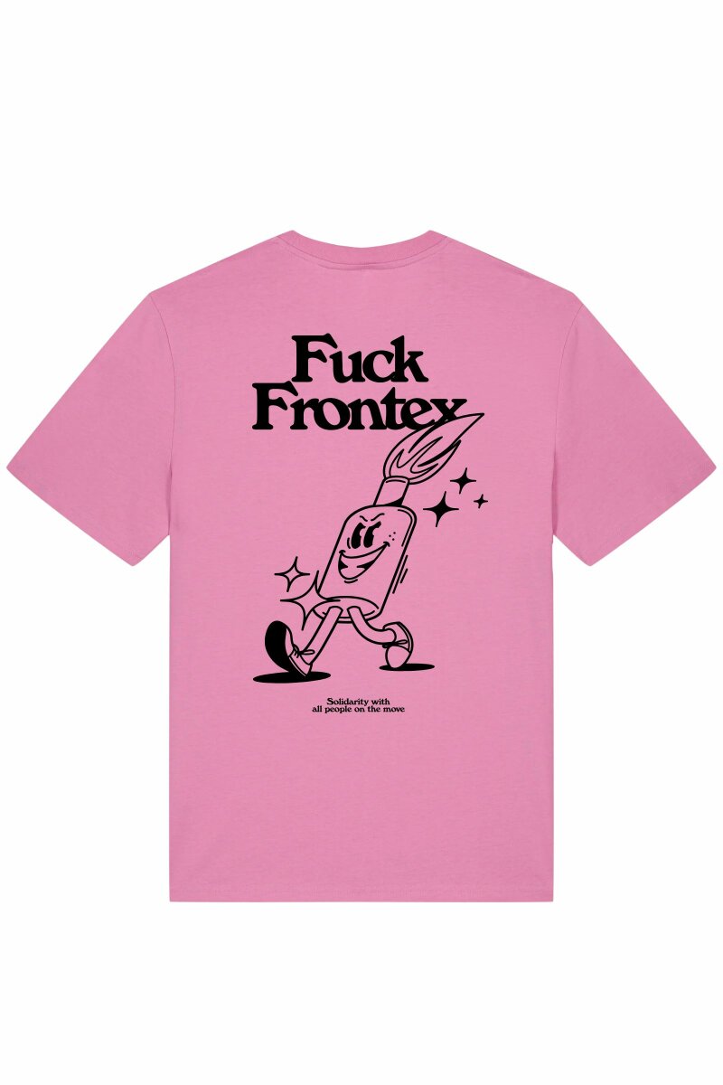 T-Shirt Fuck Frontex Jost Zeindler Unisex Bubble Pink