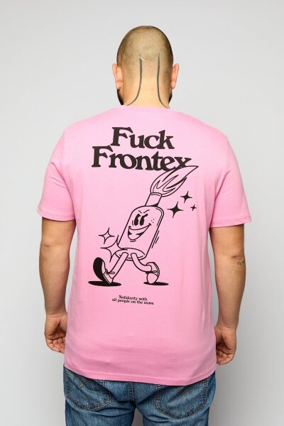 T-Shirt Fuck Frontex Jost Zeindler Unisex Bubble Pink - Sea-Watch