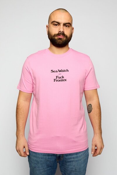 T-Shirt Fuck Frontex Jost Zeindler Unisex Bubble Pink - Sea-Watch