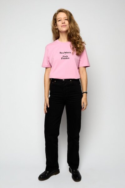 T-Shirt Fuck Frontex Jost Zeindler Unisex Bubble Pink - Sea-Watch
