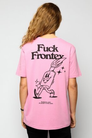 T-Shirt Fuck Frontex Jost Zeindler Unisex Bubble Pink