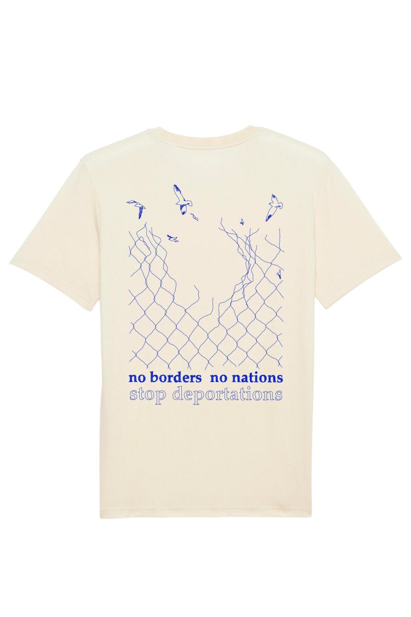 T-Shirt Ink Against Borders Blanche From Earth Natural Raw