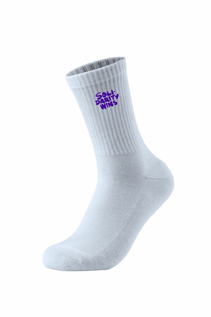 Sportsocks Solidarity Wins Unisex White Purple