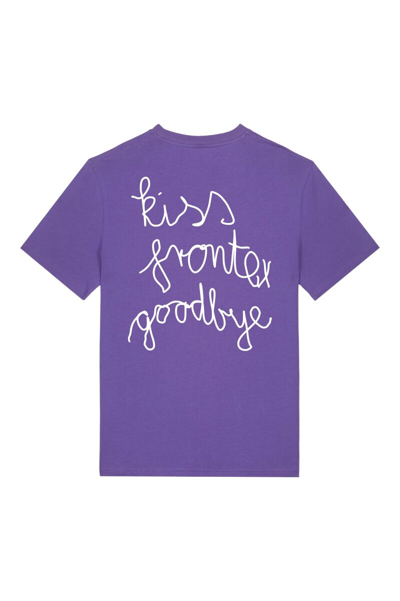 T-Shirt Kiss Frontex Goodbye Unisex Purple