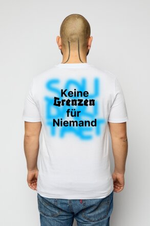 T-Shirt Keine Grenzen Für Niemand Unisex White