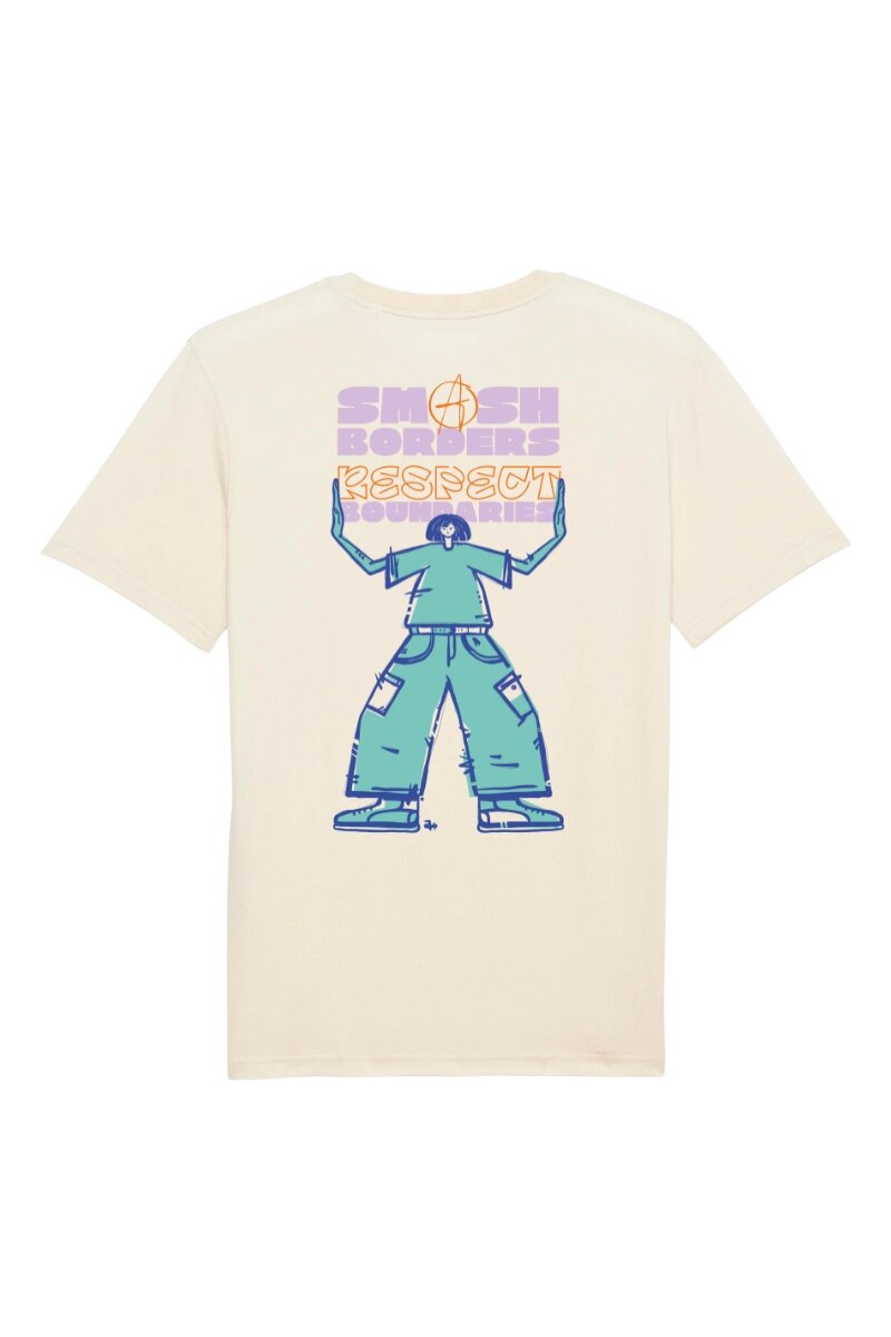 T-Shirt Smash Borders Respect Boundaries box