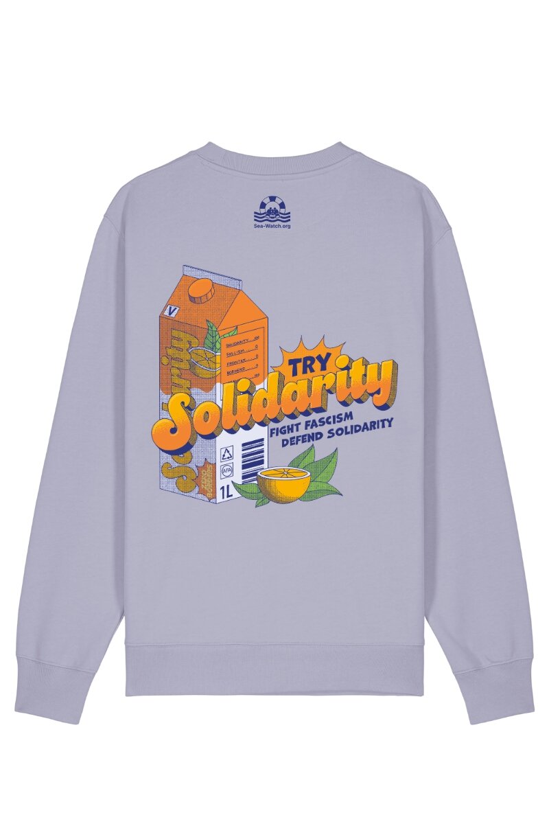 Sweater Try Solidarity Lavender