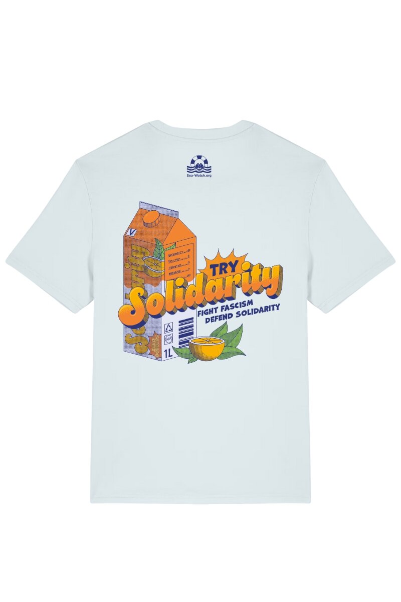 T-Shirt Try Solidarity Blue Ice