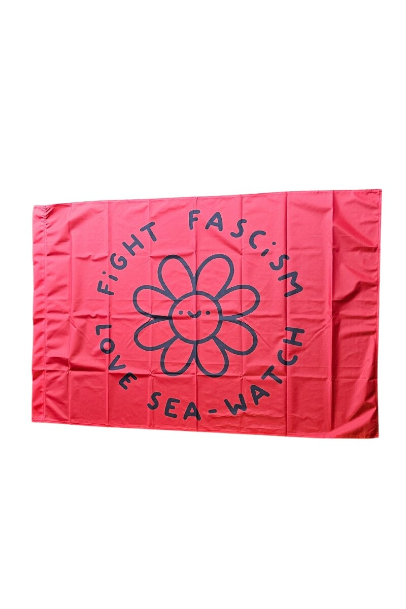 Flagge Flower 100x150cm Red