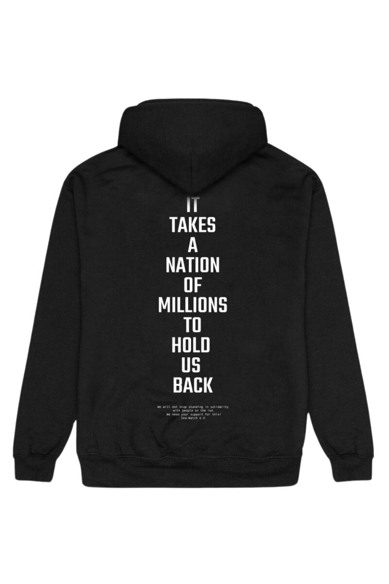 Hoodie Sea-Watch x Beatsteaks Hand In Hand Unisex Black