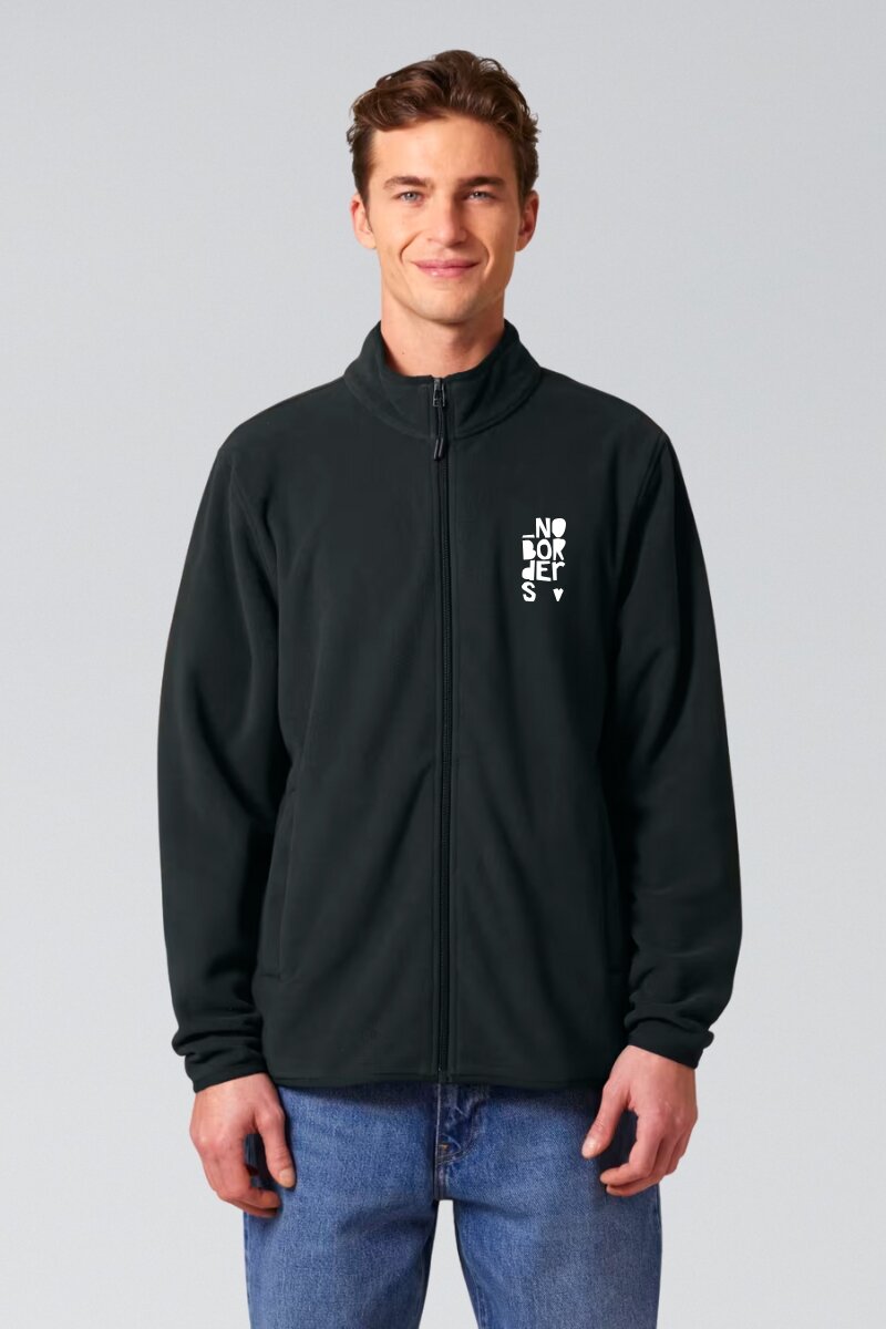 Fleece Jacke No Borders Julia Abreu Unisex Black