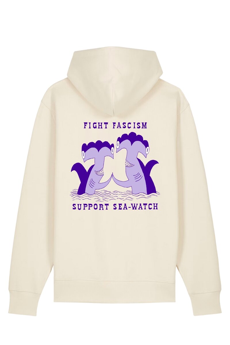 Hoodie Fight Fascism Sharks Katharina Kulenkampff Unisex...