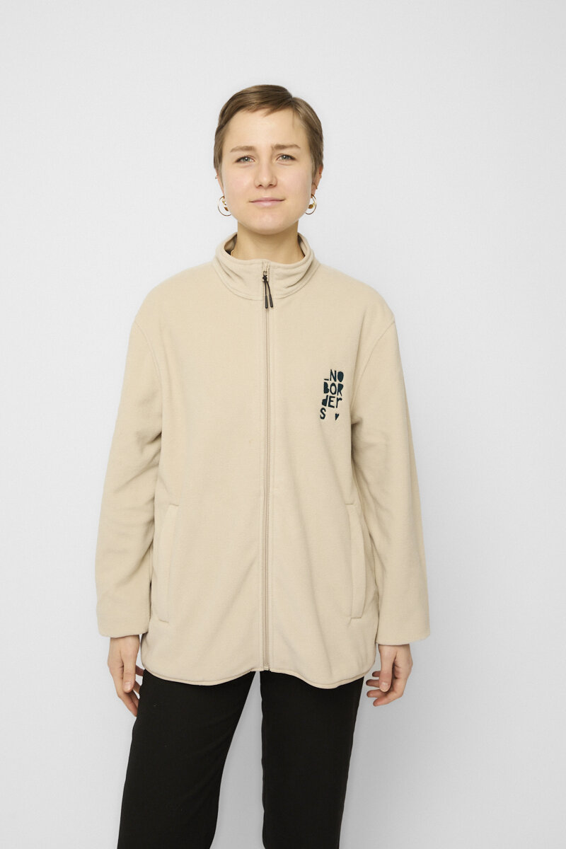 Fleece Jacke No Borders Julia Abreu Unisex Desert Dust