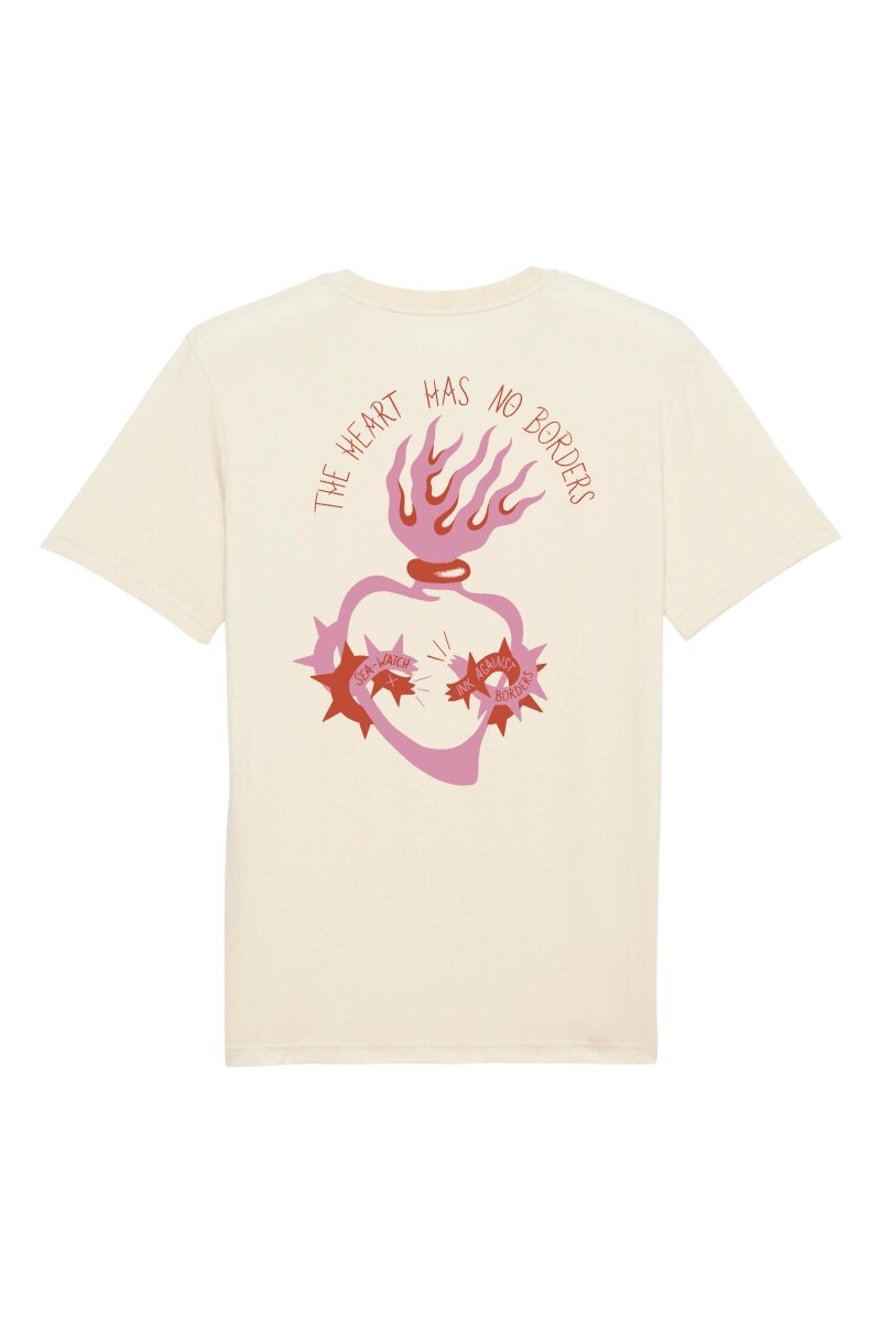 T-Shirt Ink Against Borders Lotti Unisex Natural Raw