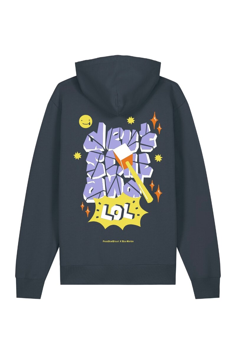 Hoodie Sea-Watch x FragDenStaat Deutschland LOL Unisex Ink G