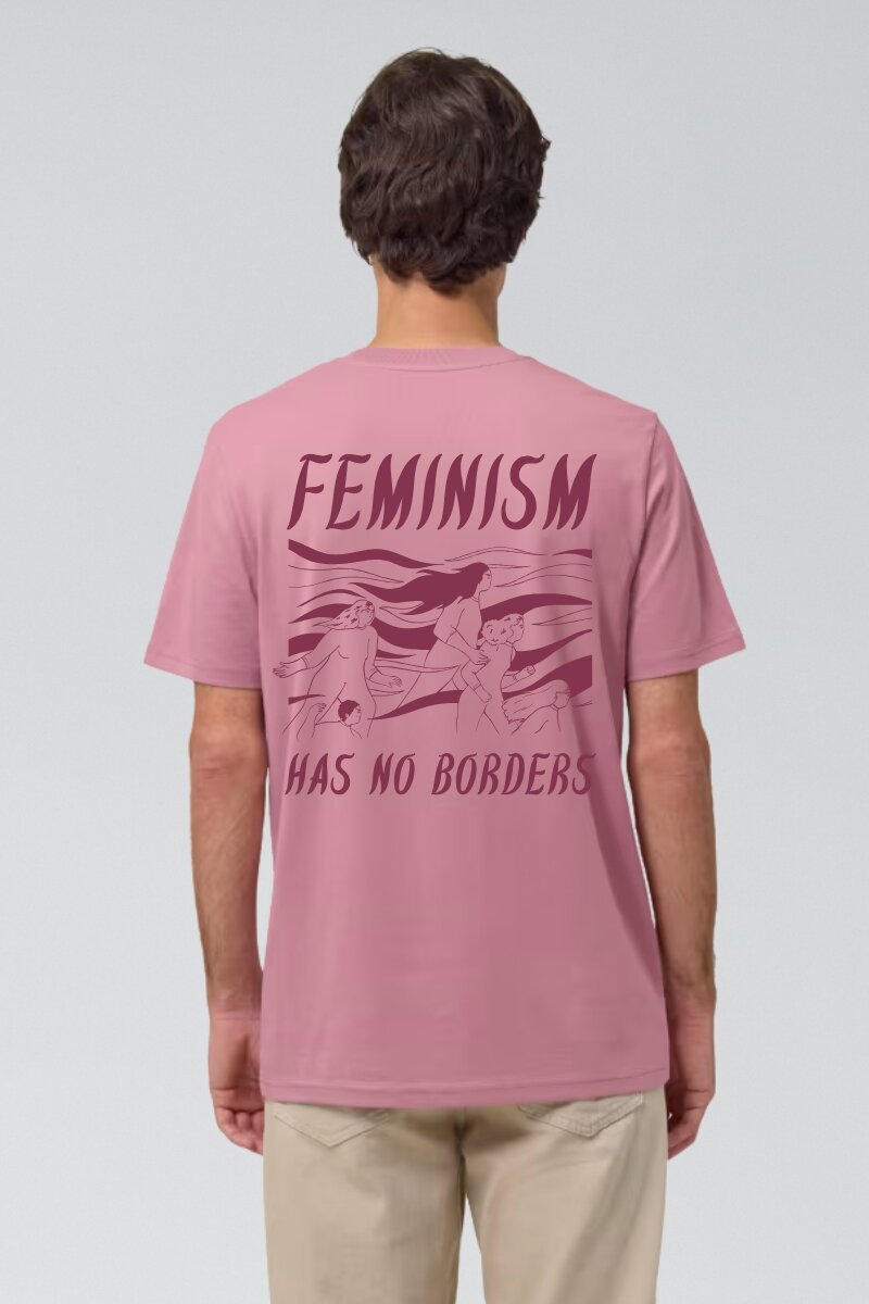 T-Shirt Feminism Has No Borders Unisex Lilac Dream