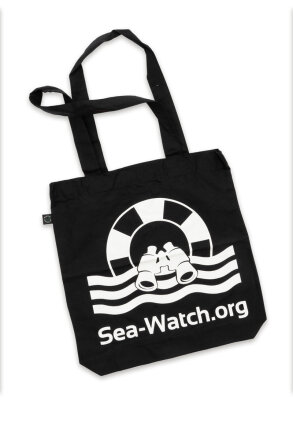 Bag Sea Watch Logo Black White