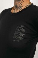 T-Shirt #LeaveNoOneBehind Tag Tailliert Black
