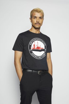 T-Shirt Antifaschistische Seenotrettung Black