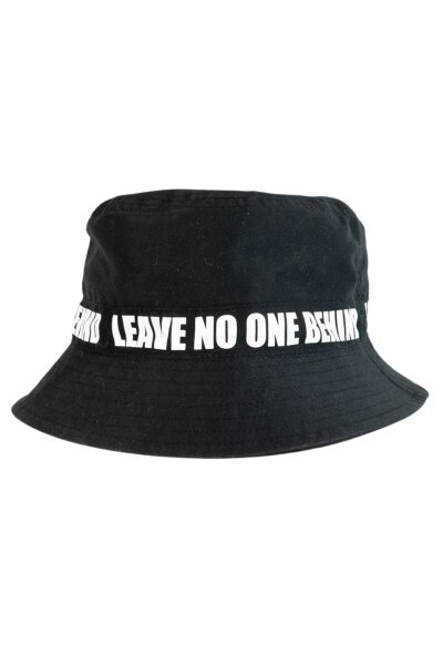 Bucket Hat #LeaveNoOneBehind Recycled Black