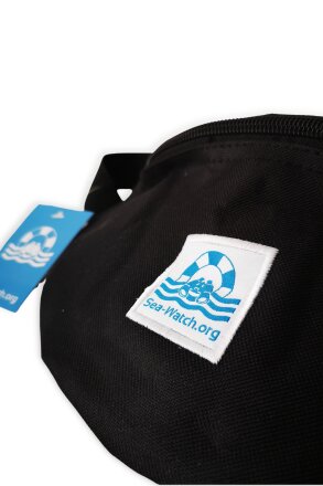 Recycled Hip Bag Sea Watch Logo Black