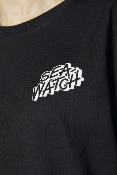 T-Shirt Sea Watch Pocket Print Black