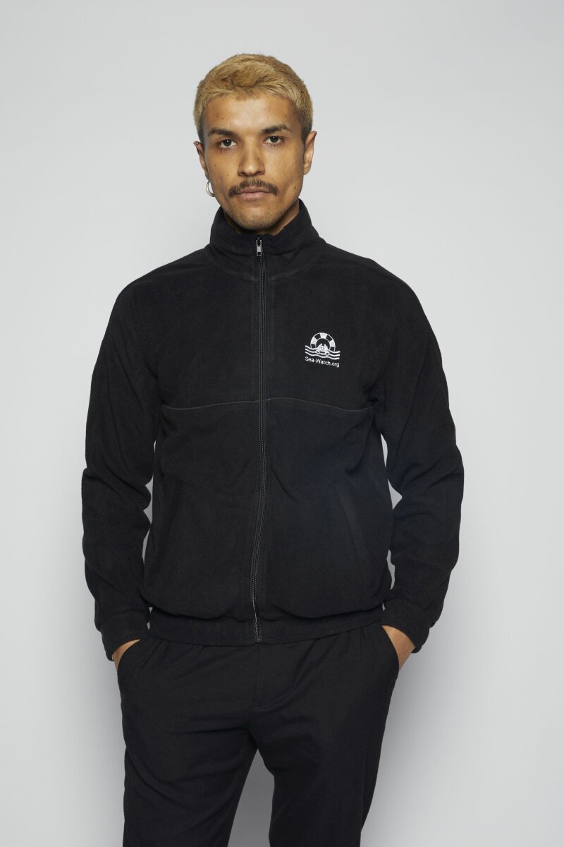 Fleece Jacke Sea Watch Logo Black